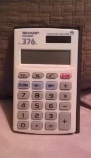 Sharp Elsi Mate EL 376L Twin Power Calculator 
