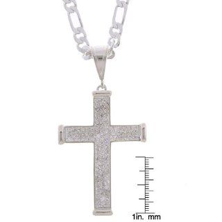 Simon Frank Principal Alloy Cross with CZ Hip Hop Necklace Chain Necklaces Jewelry