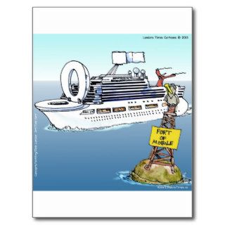 Lets Take A Cruise Funny Gifts Tees & Cards Postcards