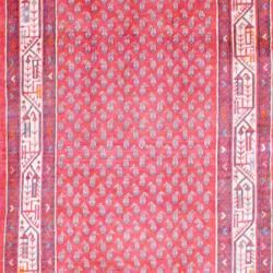 Persian Hand knotted Hamadan Red/ Ivory Wool Rug (3'7 x 13'4) Runner Rugs