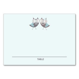 Whimsical Cute Wedding Owls Wedding Place Cards Business Cards