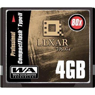 Lexar Media CFB4GB 80 380 4 GB Professional Series 80X CompactFlash Card Electronics