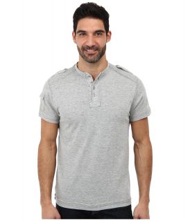 Request Rich Knit Top Mens Short Sleeve Pullover (Gray)