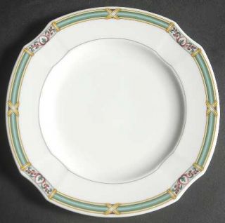 Villeroy & Boch Orofino Bread & Butter Plate, Fine China Dinnerware   Green Band