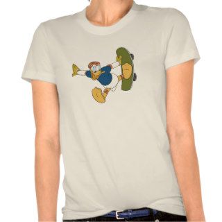 Mickey & Friends Donald Duck Skateboarding T shirt