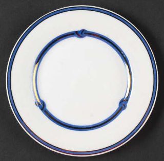 Christofle Rubanea Blue Bread & Butter Plate, Fine China Dinnerware   Blue Bands