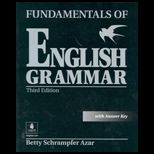 Fundamentals of English Grammar, with Answer Key