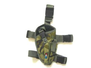 Camouflage Elite Tactical Leg Holster (Right Handed)  Airsoft Leg Holsters  Sports & Outdoors