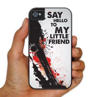 iPhone 4/4s BruteBoxTM Case   Scarface   Movie Quote   "Say hello"   2 Part Rubber and Plastic Protective Case Cell Phones & Accessories