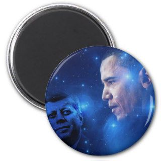 Passing of the Torch, John F. Kennedy Barack Obama Magnets