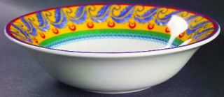 Vista Alegre Rio Soup/Cereal Bowl, Fine China Dinnerware   Blue Laurel Ring    M