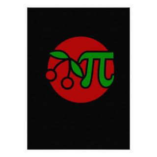 Cherry Pi Day Humor Personalized Announcement