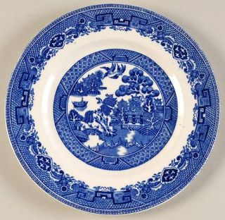 Alfred Meakin Old Willow Blue(No Trim) Salad Plate, Fine China Dinnerware   Blue