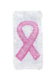SIZZLE CITY New Custom Bling Rhinestone iPhone 5 Sparkly Pink Breast Cancer Awareness Ribbon Snap On Hard Shell Protective Case Cell Phones & Accessories