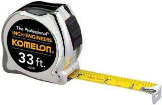 Komelon 433IE The Professional Inch/Engineer Scale 33 Foot Power Measuring Tape    