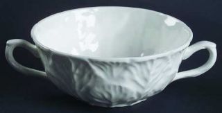 Coalport Countryware Flat Cream Soup Bowl, Fine China Dinnerware   All White, No