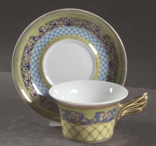 Rosenthal   Continental Russian Dream Flat Cup & Saucer Set, Fine China Dinnerwa