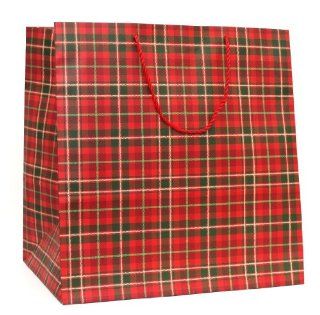 Hallmark's Red Plaid Holiday Gift Bag  XGB 434 1 Health & Personal Care