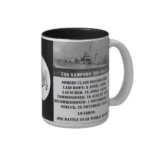 USS Sampson (DD 394) Coffee Mugs