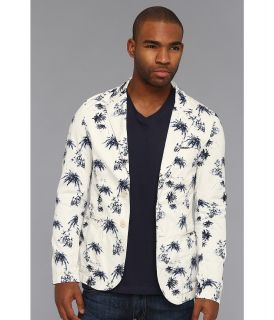 Scotch & Soda Hawaiian Printed Blazer Mens Jacket (White)