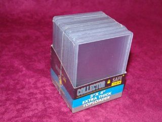 COLLECTOR SAFE 3 X 4 EXTRA THICK Toploads 75pt (Qty  25)  Sports Related Trading Cards  Sports & Outdoors