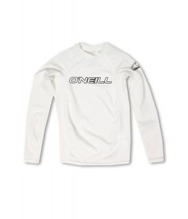 ONeill Kids Basic Skins L/S Crew Kids T Shirt (White)