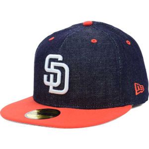 San Diego Padres New Era MLB Team Color Denim 59FIFTY Cap