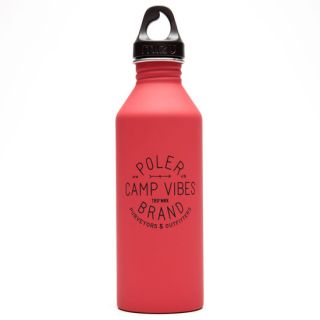 Poler Camp Vibes M8 Water Bottle Matte Red One Size For Men 244187300