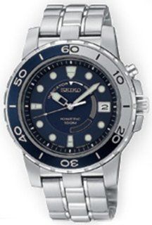 Seiko Men's SKA387 Kinetic Silver Tone Watch Seiko Watches