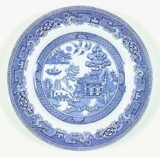 Alfred Meakin Old Willow Blue(No Trim) Dinner Plate, Fine China Dinnerware   Blu