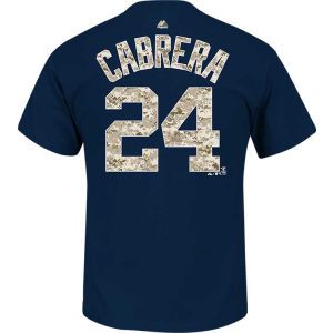 Detroit Tigers Miguel Cabrera Majestic MLB Camo Player T Shirt