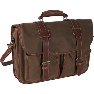 Canvas Flap Over Briefcase   Olive