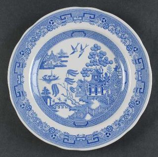 Spode Georgian Collection Luncheon Plate, Fine China Dinnerware   Blue Room Coll