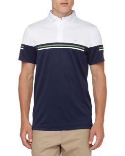 Alessandro Reg Fieldsensor 2 Golf Shirt, Navy/Purple