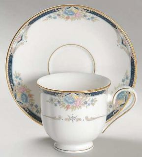 Lenox China Abigail Footed Cup & Saucer Set, Fine China Dinnerware   Debut Line,
