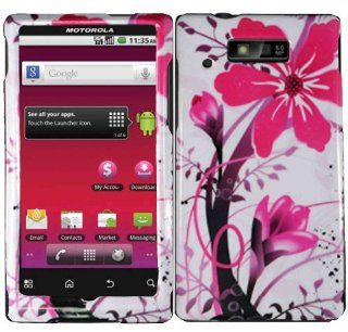 Pink Splash Hard Case Cover for Motorola Triumph WX435 Cell Phones & Accessories