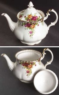 Royal Albert Old Country Roses Teapot & Lid, Fine China Dinnerware   Montrose Sh