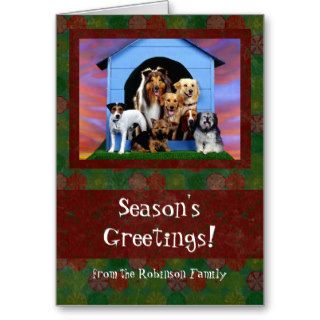 Dog Family Gang Christmas Cards