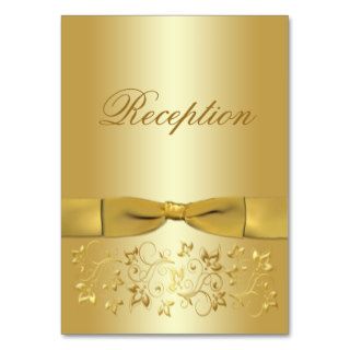 50th Anniversary Gold Floral Enclosure Card Business Card