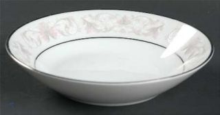 Noritake Harwyn Fruit/Dessert (Sauce) Bowl, Fine China Dinnerware   Pink, Gray,