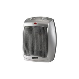 Lasko 754200 Heater, Ceramic w/Adjustable Thermostat Gray