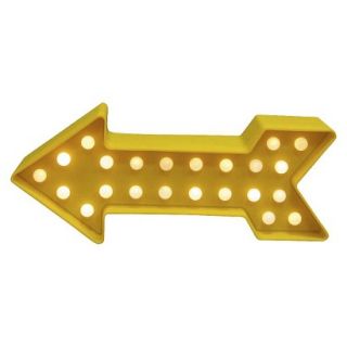 Room Essentials Marquee Arrow Small   Vintage Yellow