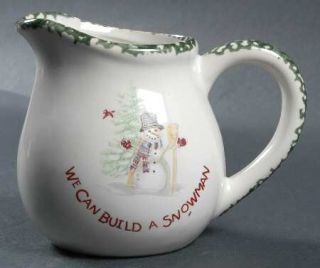 China(Made In China) We Can Build A Snowman Creamer, Fine China Dinnerware   Sto