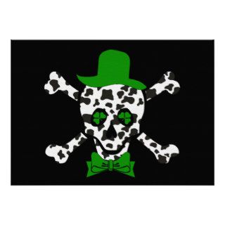 St. Patrick's Cow Skull Personalized Invitation