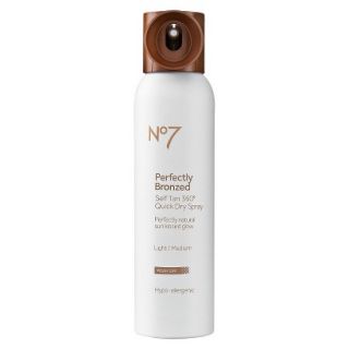 Boots No7 Perfectly Bronzed Self Tan Quick Dry Spray (Light)   4.23 oz