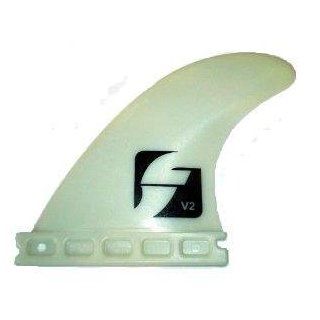 Futures Vector II F4 437 Fins Set of Three White  Surfboard Fins  Sports & Outdoors