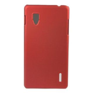 Rubber Smooth Hard Skin Case Cover for LG Optimus G (Sprint) LS970 Red + 1 gift Cell Phones & Accessories