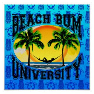 Beach Bum University Poster