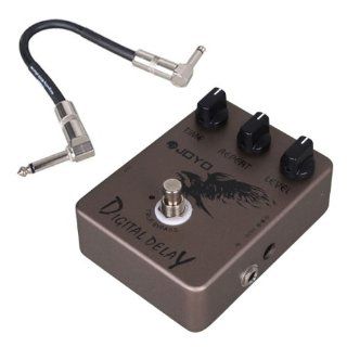 Joyo JF 08 Professional Guitar AMP Effect Pedal Digital Delay + Donner Patch Cable Musical Instruments