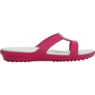Women's Crocs Sanrah Raspberry/Oyster Crocs Sandals